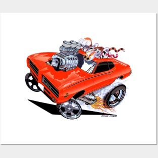 GUILTY 69 GTO Judge Orange Posters and Art